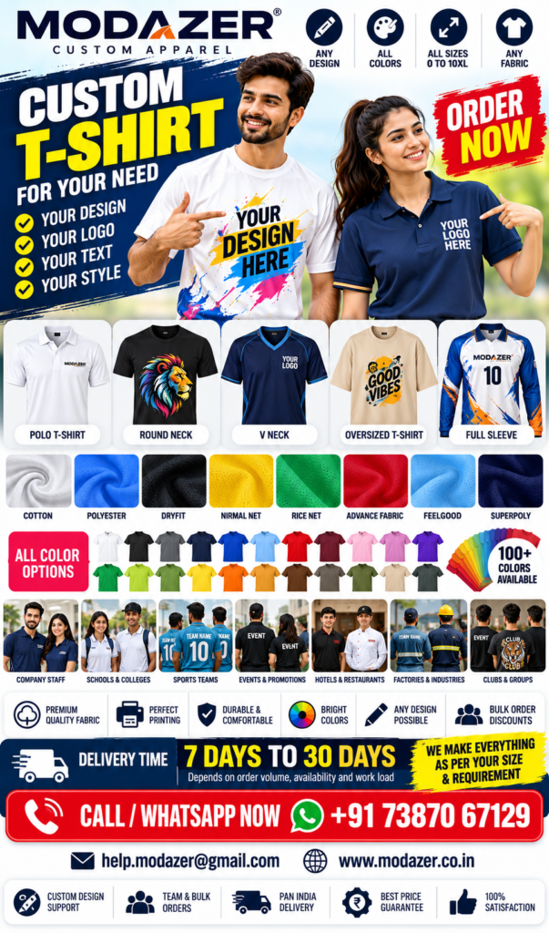 custom apparel, infinite possibilities